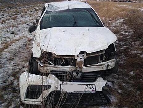 Пьяный водитель съехал в кювет в Самарской области