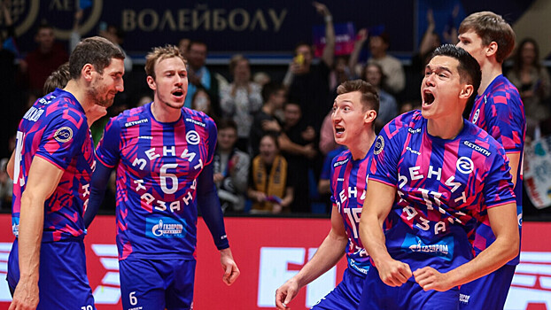Волейболисты казанского «Зенита» победили московское «Динамо» в матче ЧР