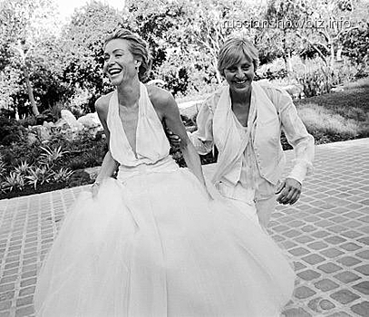 Эллен Дедженерез отметила 9 годовщину свадьбы с женой