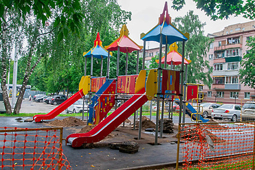 Современная детская площадка появилась в микрорайоне Павлино в Балашихе