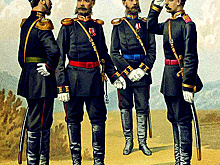 В Лианозове школьники примерили советскую солдатскую форму времен Великой Отечественной войны