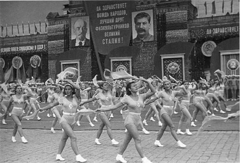 Москва. Физкультпарад. 1938 год