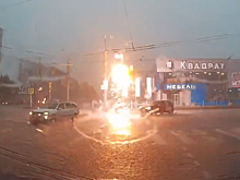 «Молниеносное» отключение светофора в Смоленске попало на видео