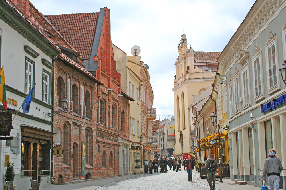 Замковая улица, Вильнюс, Литва, Европа