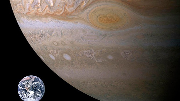 На Юпитере разыгрался шторм, способный поглотить Землю
