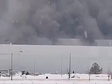 Пожар произошел на территории бывшего завода Volkswagen в Калуге