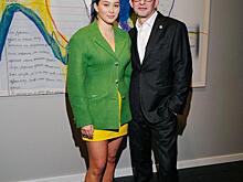 Константин Хабенский, Михаил Пореченков, Анна Невская на открытии выставки Анки Ахалая