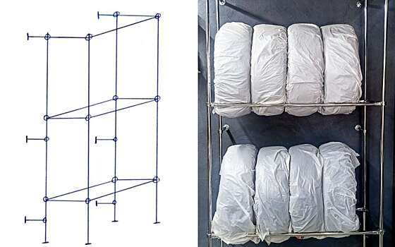 Как сделать компактный стеллаж для хранения двух комплектов колес