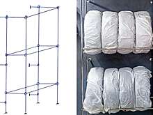 Как сделать компактный стеллаж для хранения двух комплектов колес