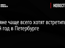 Россияне чаще всего хотят встретить Новый год в Петербурге