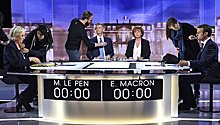 Дебаты Макрона и Ле Пен посмотрели около 16,5 млн телезрителей