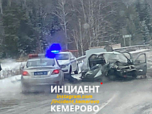 Серьезное ДТП с участием грузовика произошло в 70 км от Кемерова