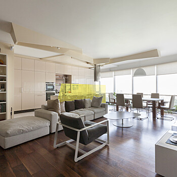 Трёхкомнатная квартира с панорамным видом на Москву