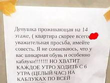 Записка для соседки в лифте многоэтажки возмутила россиян