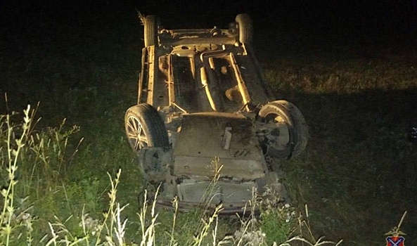 В Волгоградской области погибла водитель опрокинувшейся иномарки