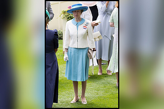 Дочь Елизаветы II появилась на публике в платье 45-летней давности