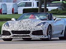 В Сеть попали шпионские фото кабриолета Chevrolet Corvette ZR1