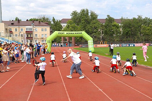 В Курске дошкольники состязались в циклических видах спорта
