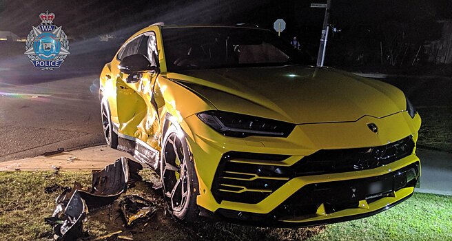 Подросток разбил Lamborghini Urus, удирая от полиции