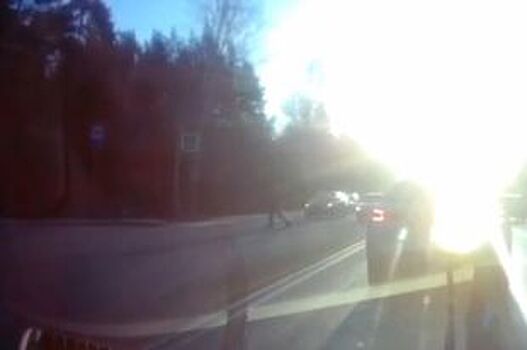 Гибель пешехода на переходе в Челябинске попала на видео