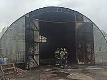 Ангар, оборудованный под автомойку, загорелся в Дзержинске