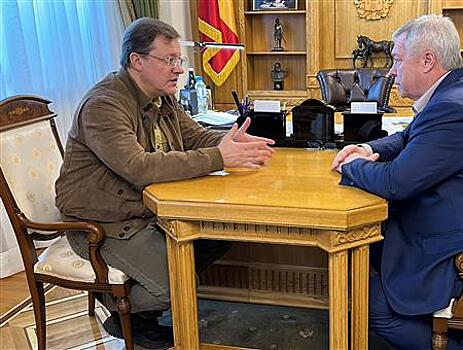 Дмитрий Азаров и Василий Голубев обсудили вопросы сотрудничества между Самарской и Ростовской областями