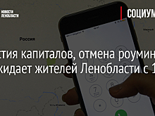 Амнистия капиталов, отмена роуминга: что ожидает жителей Ленобласти с 1 июня