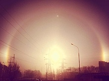 Жители Московского региона увидели на небе три солнца