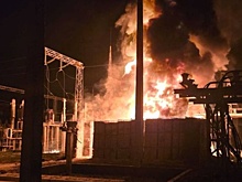 Появились фото пожара, оставившего Харьков без тепла и света