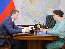 Малков обсудил обращения рязанцев с омбудсменом по правам человека Натальей Епихиной