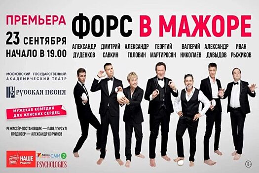 Премьера комедии года – «Форс в мажоре» состоится в Москве