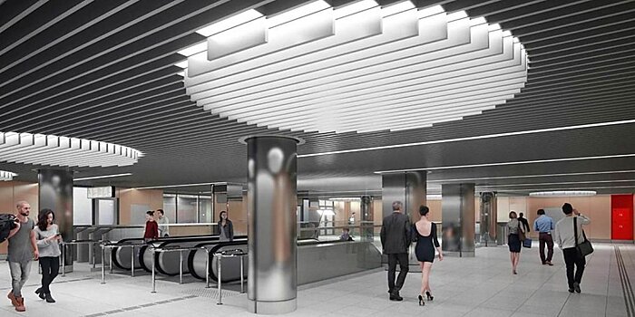 Нейтральные цвета и скульптуры детей: какой будет станция «Лианозово»