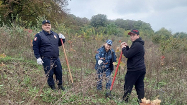 В Северной Осетии сотрудники полиции Кировского района присоединились к акции «Сохрани лес»