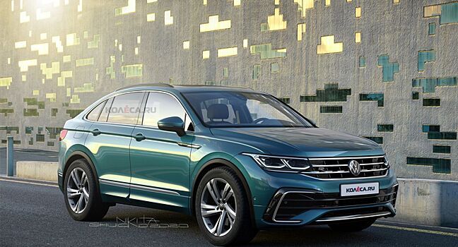 В Сети появились изображения купеобразной версии Volkswagen Tiguan X