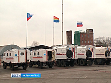 На Девау технику продемонстрировали сапёры Балтфлота и добровольные пожарные дружины