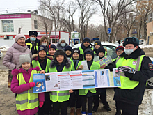 В Самарской области сотрудники полиции совместно с «Родительским патрулем» провели мероприятие по безопасности дорожного движения