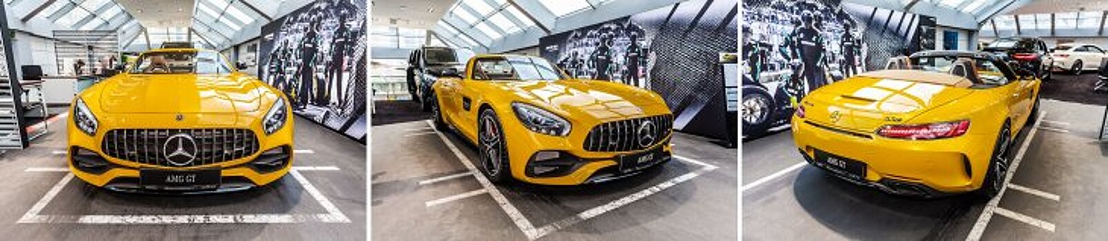 Mercedes-AMG GT C Roadster в цвете AMG solarbeam – яркий представитель философии DrivingPerformance в АВИЛОН Воздвиженка