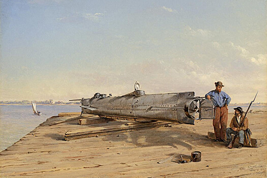 Оружие отчаяния: как первая боевая субмарина потопила корабль в Гражданской войне США