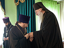 Выселковских священников наградили медалью святой великомученицы Екатерины