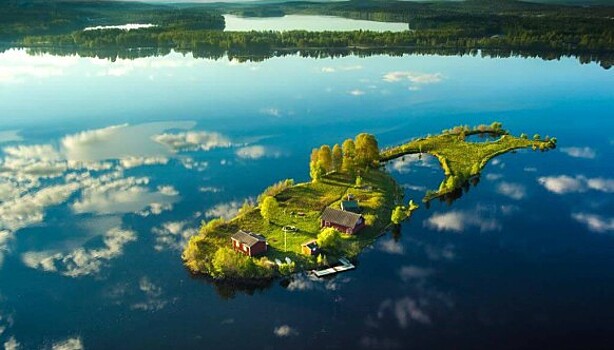 Красота четырех времен года на маленьком финском острове Долгий Камень
