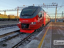На железнодорожном вокзале презентовали новый электропоезд Оренбург - Орск