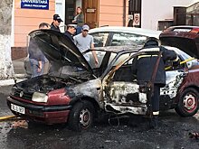 ЧП в Кишиневе: автомобиль на ходу вспыхнул, как спичка