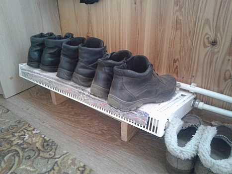 Сушилка для обуви из радиатора отопления