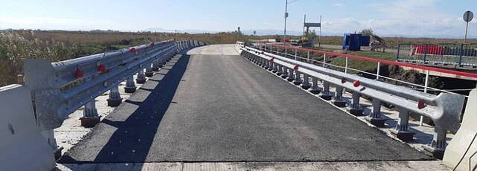 В Абинском районе Кубани открыли движение по новому мосту через реку Аушедз