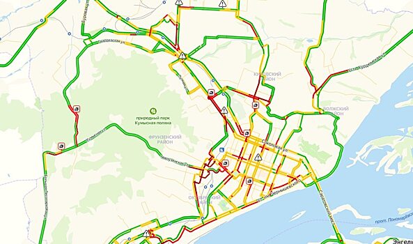 Саратов «встал» в утренних пробках