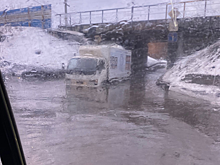 Потоп образовался на кузбасской улице
