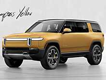 Rivian R1S легко справляется с крутым подъемом в гору