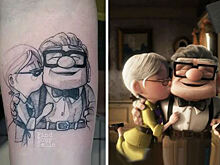 33 татуировки по мотивам любимых фильмов и мультфильмов