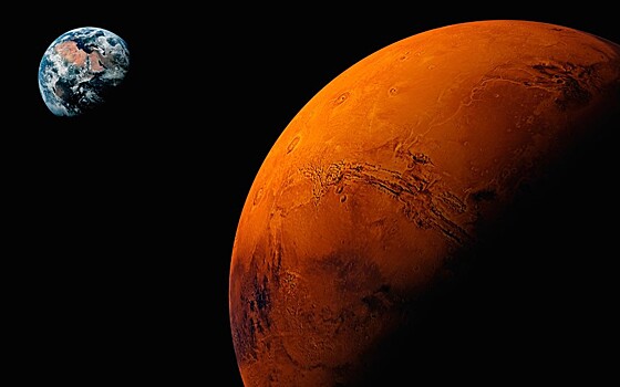 NASA показало вид на Землю с орбиты Марса
