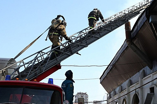 В Нальчике потушили крупный пожар